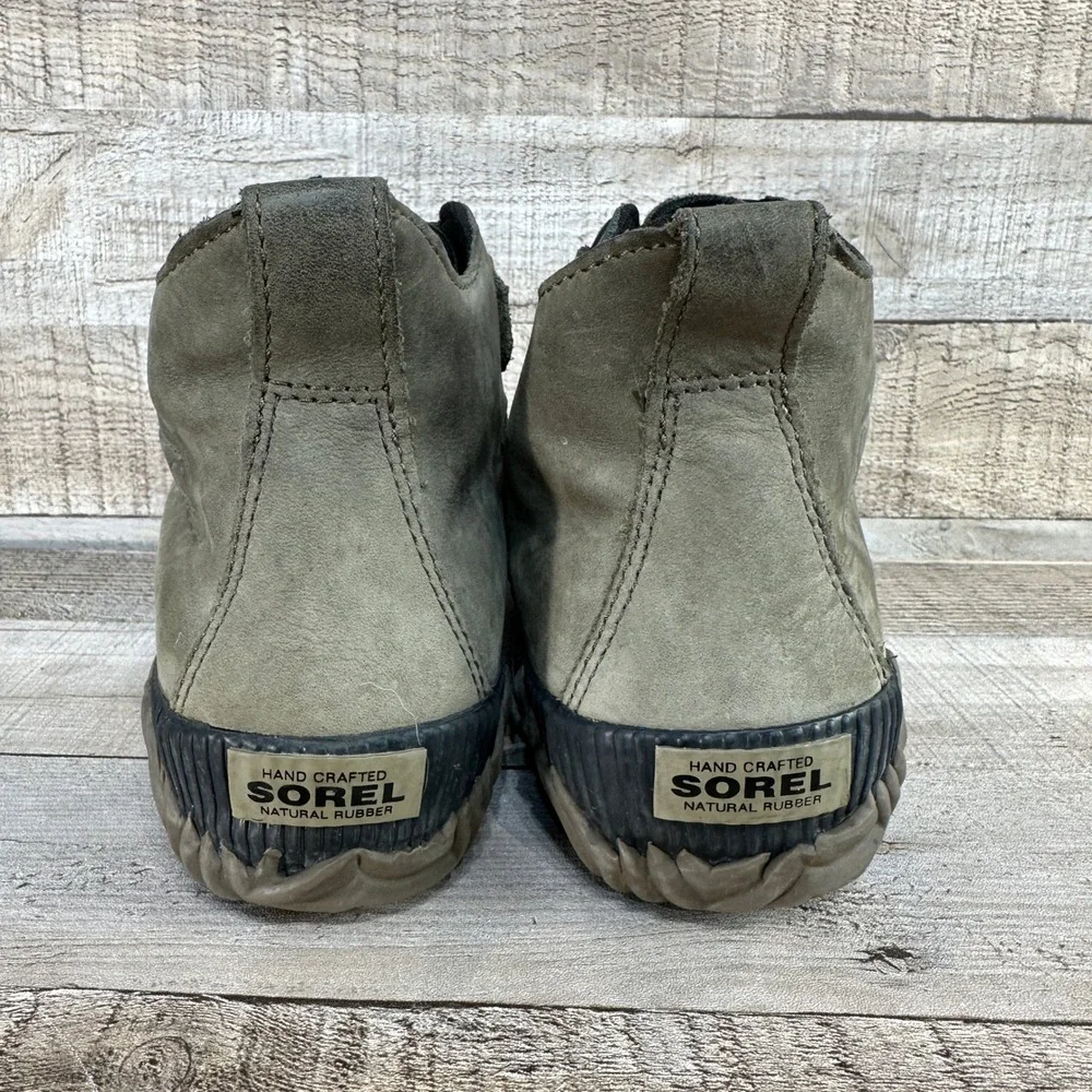 Sorel Womens Out N About‎ Plus Waterproof Booties Green Black Size 7